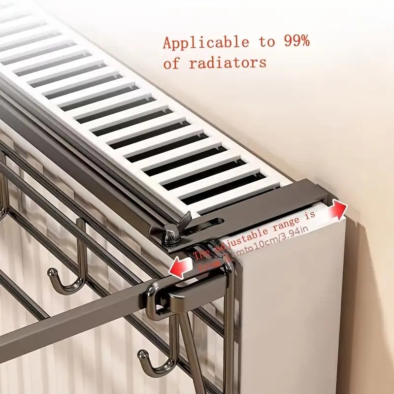 Radiator Clothes Drying Rack  Space-Saving Warm-Air Drying Solution