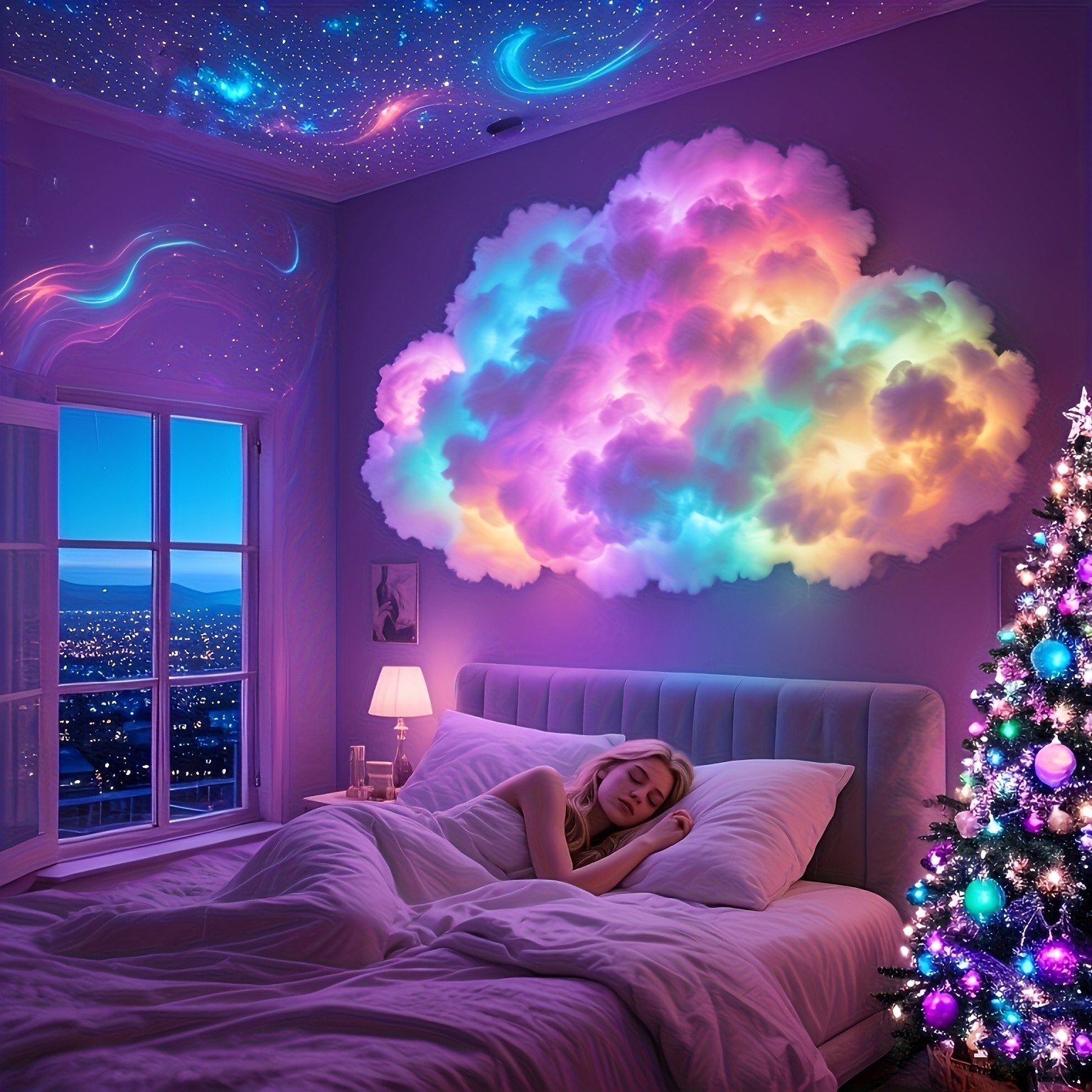 LED Cloud Wall Light  Dreamy Atmosphere for Calm, Creative Spaces