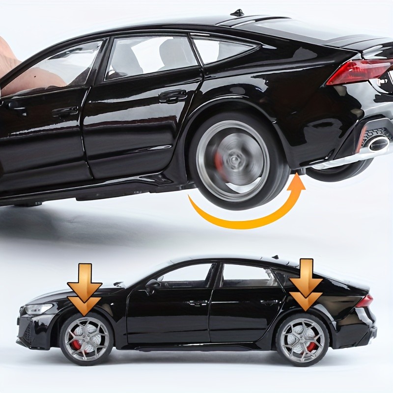 1/24 Audi RS7 Zinc Alloy Fully Open Racing Car Model with Sound and Light