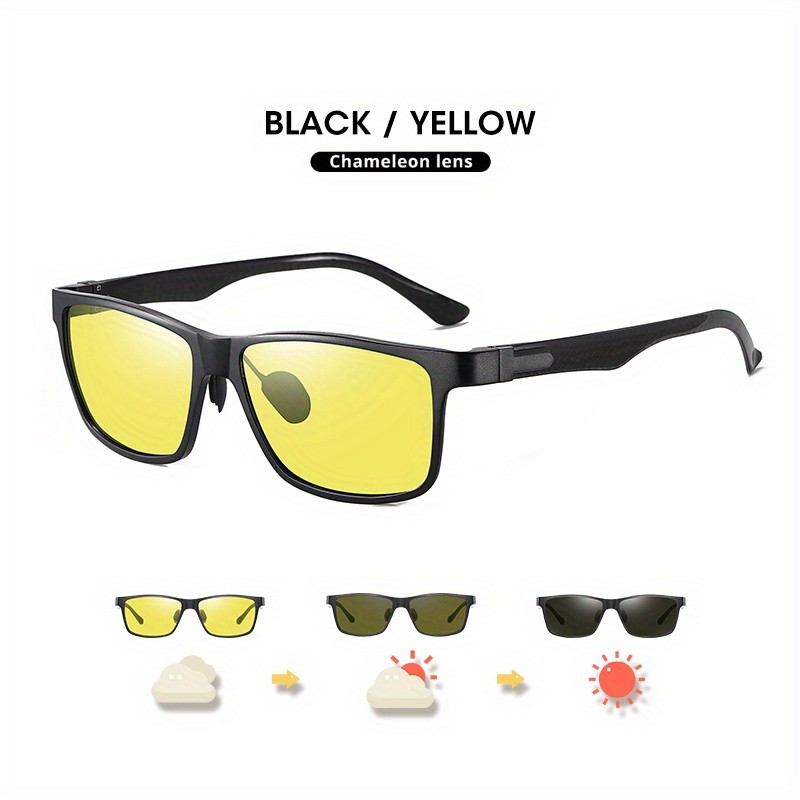 High-Quality Square Photochromic Sunglasses