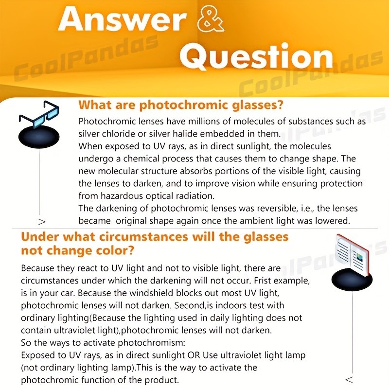 High-Quality Square Photochromic Sunglasses