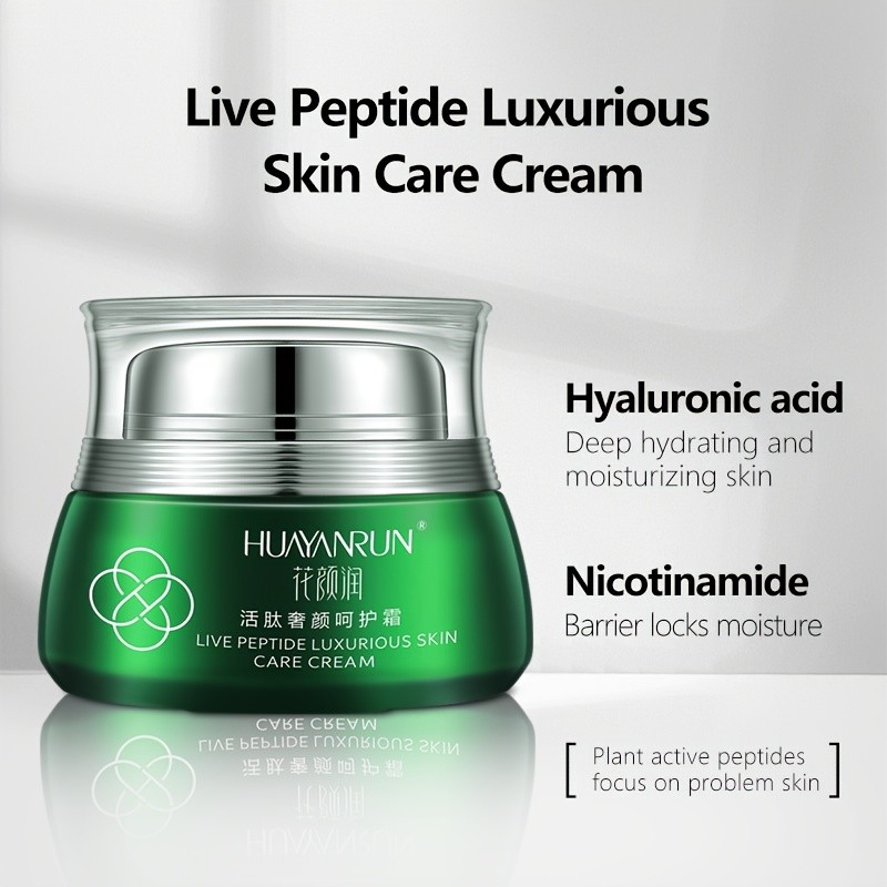 Peptide Hyaluronic Skin Care Cream  Deep Hydration with Advanced Skin Renewal Support