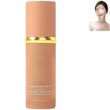 Foundation 4 in 1-LightSpectrum,Protecting from Sun with SPF50; for Gym, Sports, Dancing Concealer CosmeticLightweight Makeup