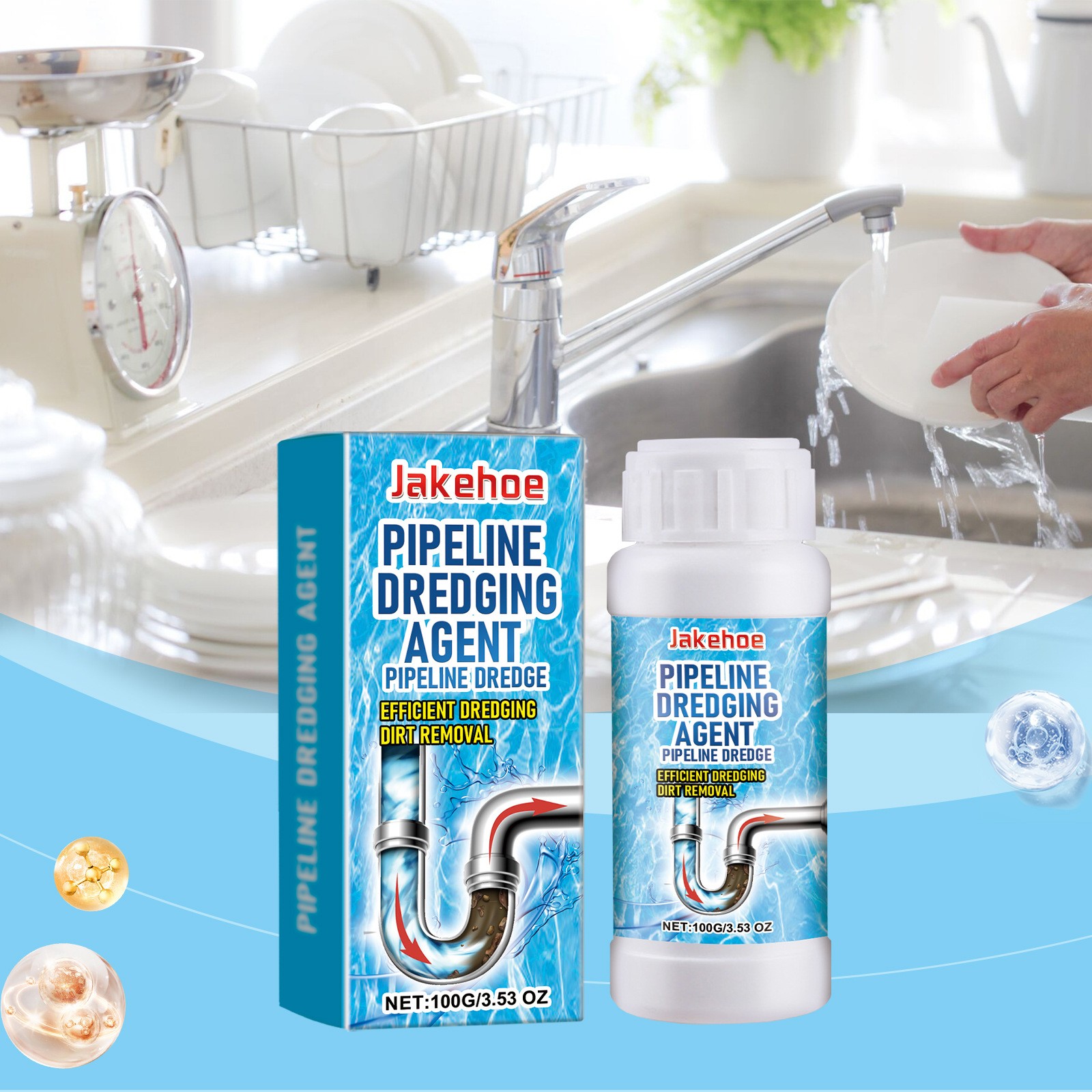 Powerful Pipe Dredging Agent for Kitchen and Toilet Pipelines