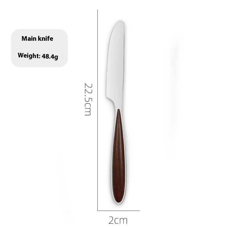 Stainless Steel Western Tableware Steak Knife, Fork And Spoon Suit