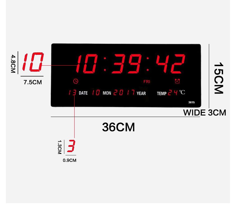 Large Digital Clock