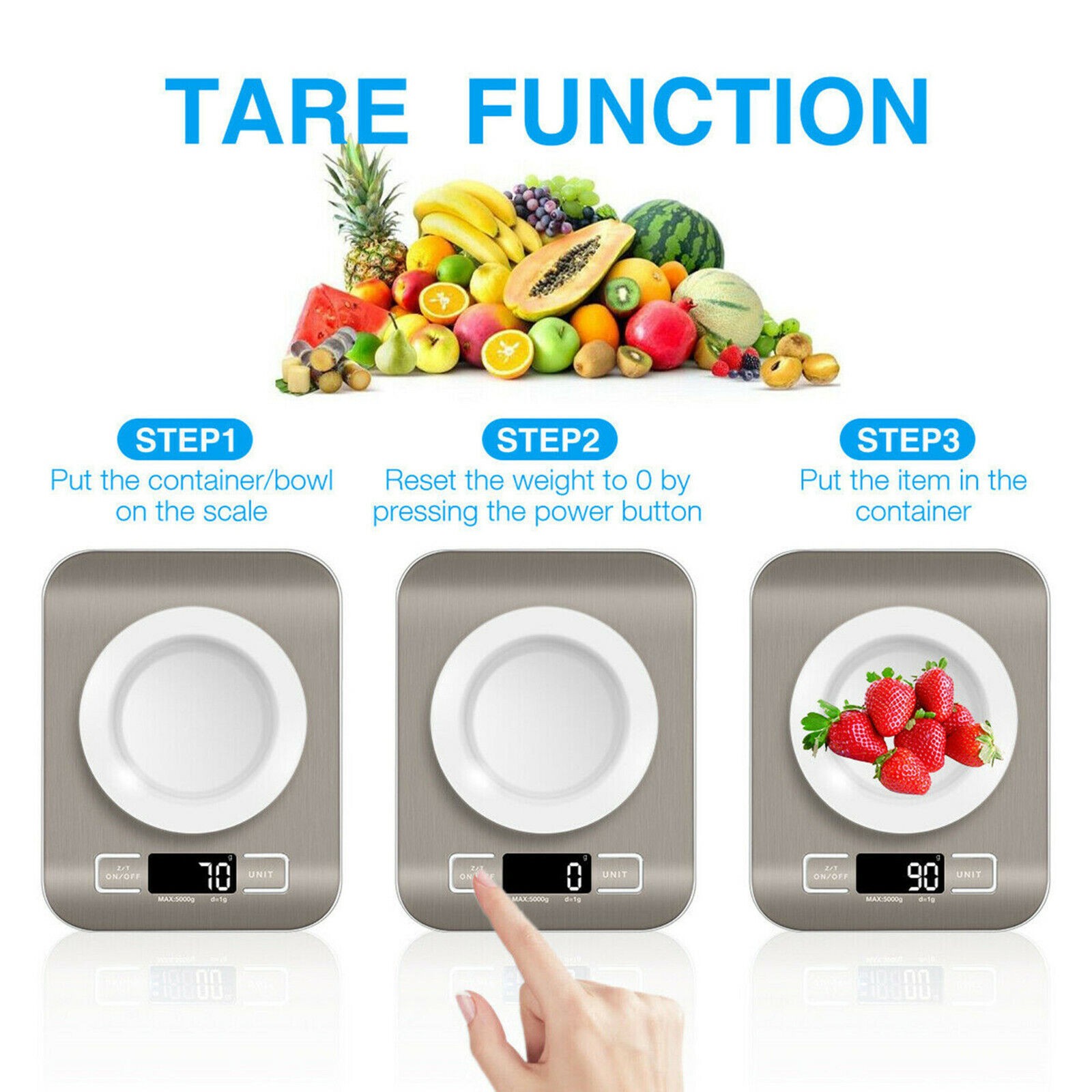 Kitchen Scales Stainless Steel