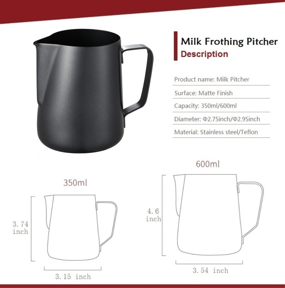 Stainless Steel Milk Frothing Jar