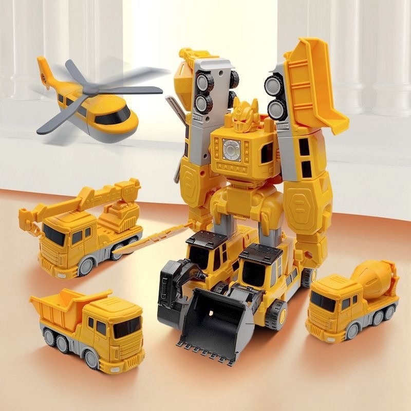 Deformation Engineering Car Children's Toy Car Building Blocks