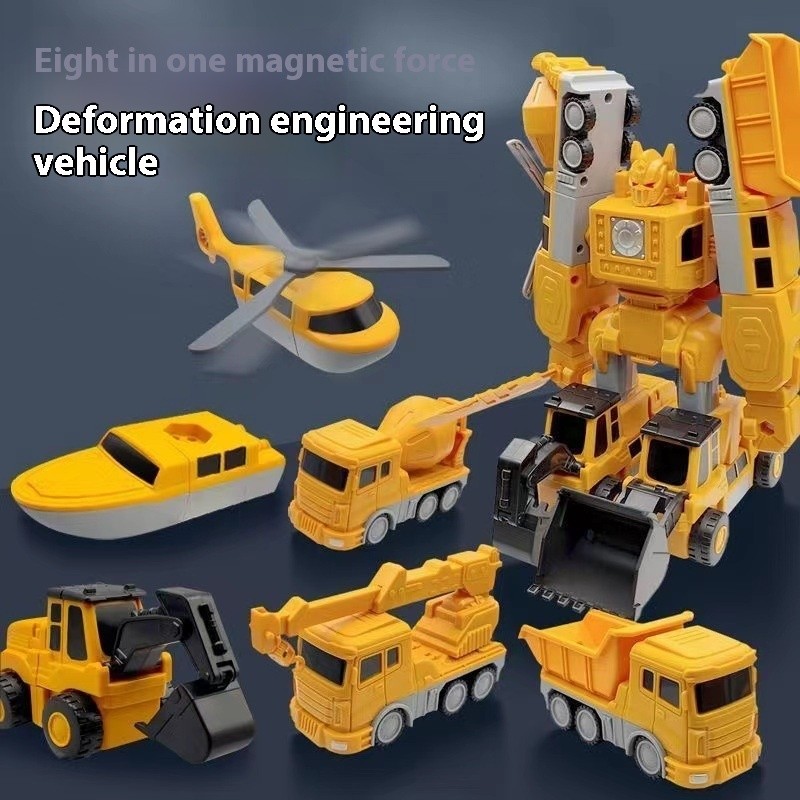 Deformation Engineering Car Children's Toy Car Building Blocks