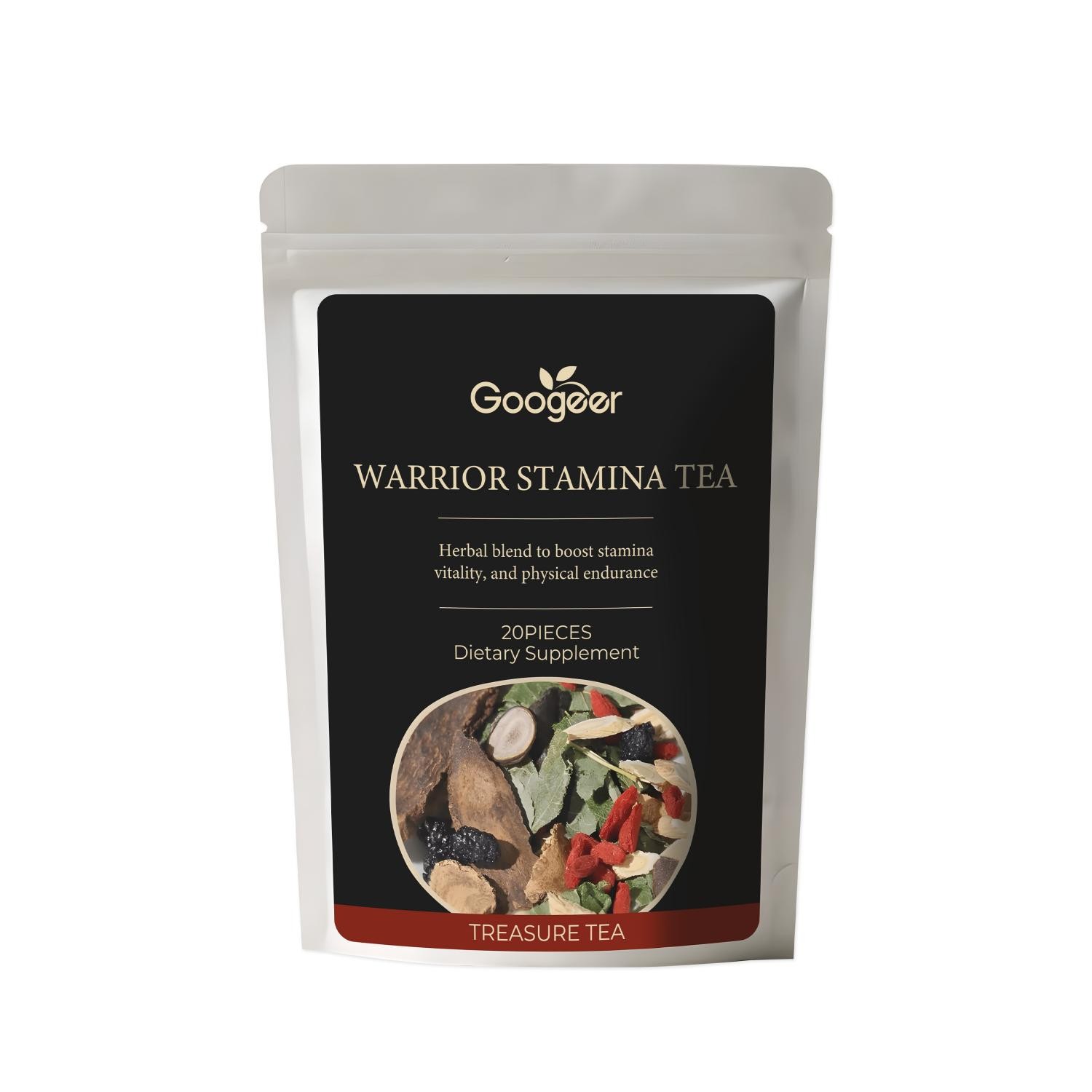 Warrior Stamina Tea  Herbal Blend for Boosting Vitality, Endurance, and Energy