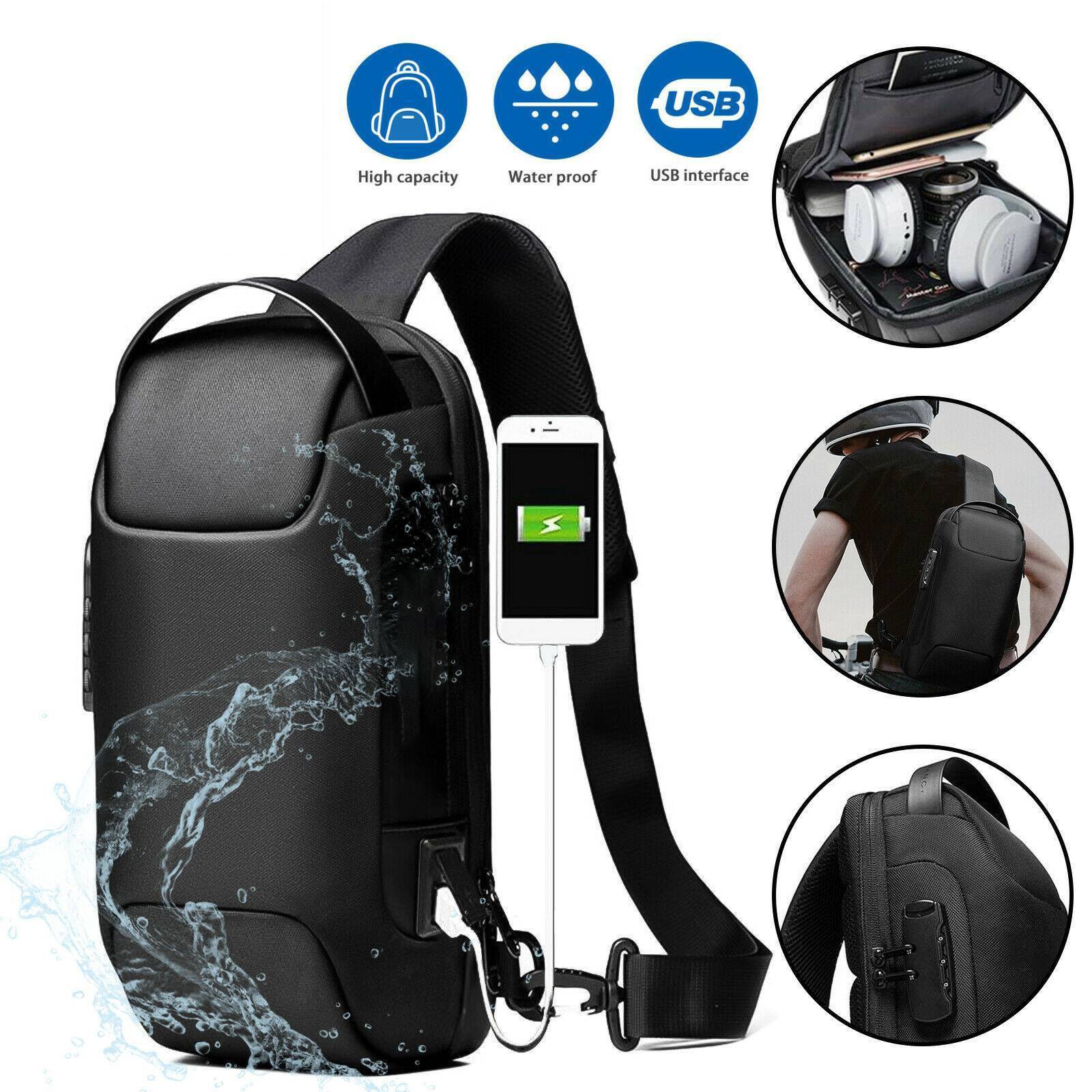 Sling Chest Bag Pack For Male