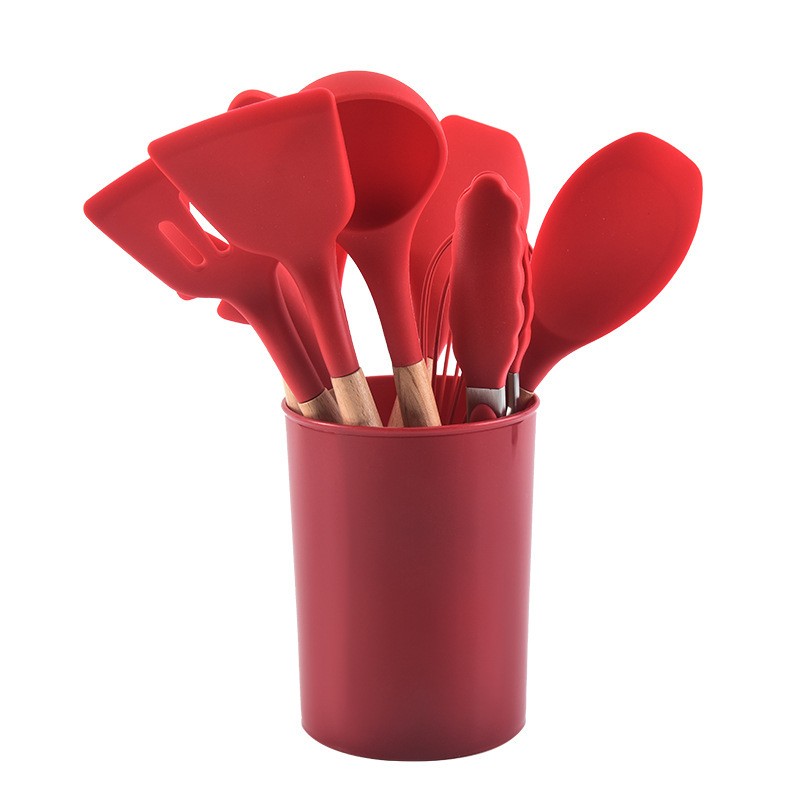 Wooden Handle Silicone Kitchenware