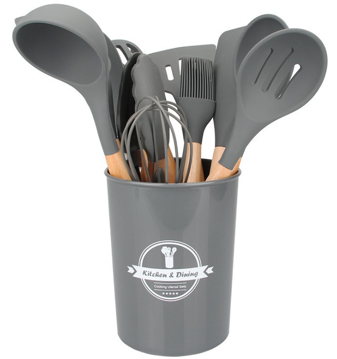 Wooden Handle Silicone Kitchenware