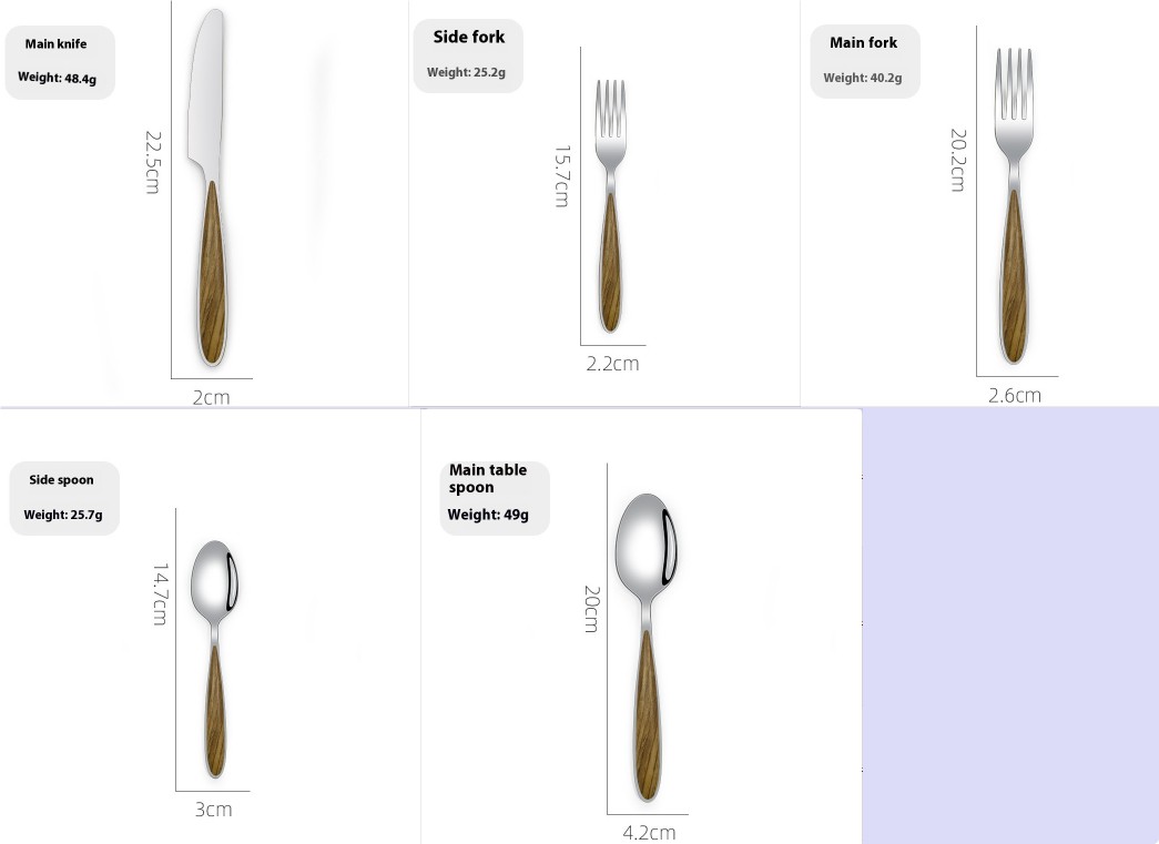 Stainless Steel Western Tableware Steak Knife