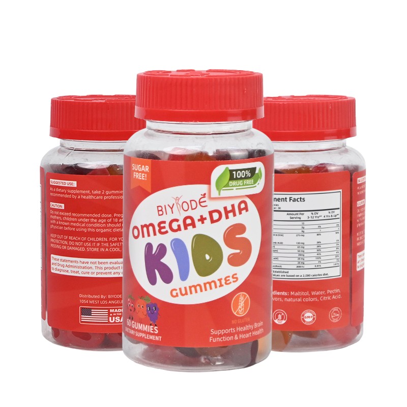 Omega + DHA Kids Gummies Sugar-Free Daily Support for Growing Minds