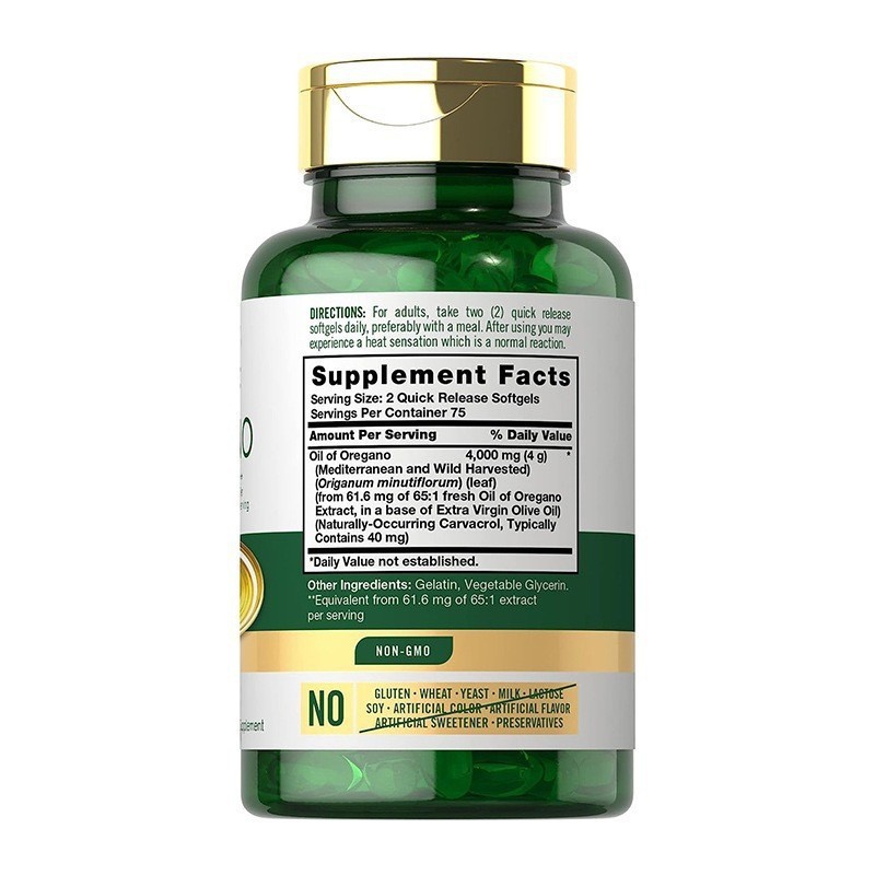 Oil of Oregano 4000mg Softgels