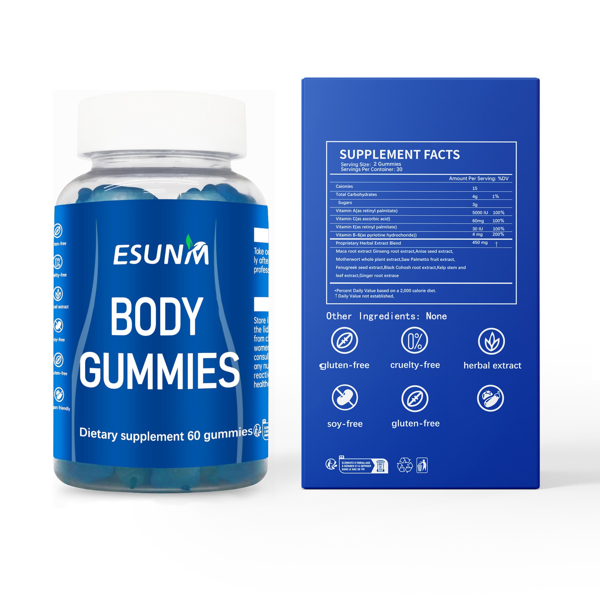 ESUNM Body Gummies & Breast Gummies