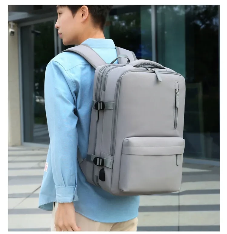 Waterproof USB Rechargeable Student Schoolbag Outdoor Travel