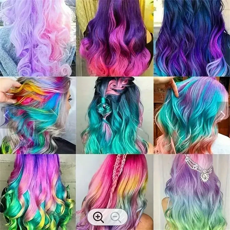 10 Color Hair Chalk Comb,