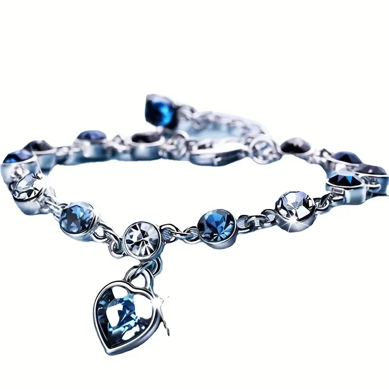 Radiant Heart Of Ocean Rhinestone Bracelet -
