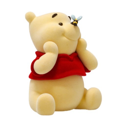Disney Winnie The Pooh Flocked Figurine