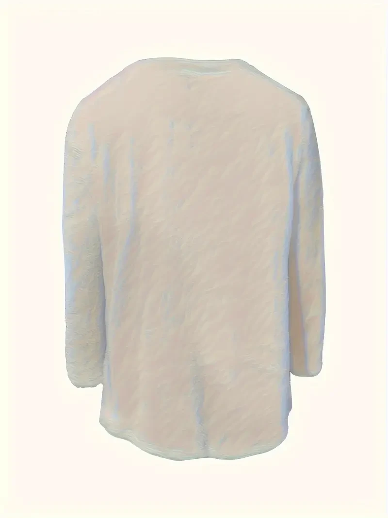 Cozy Cold Print Fleece Pullover Sweatshirt