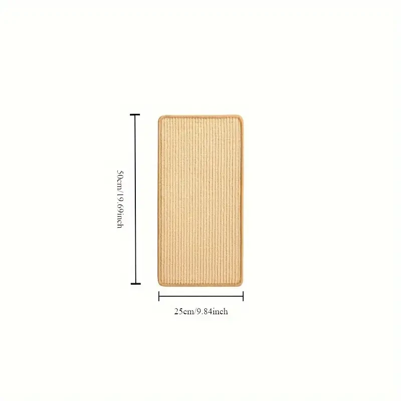 Durable Sisal Rope Cat Scratching Pad Scratch-Resistant Cat Claw Board for Sofa Protection