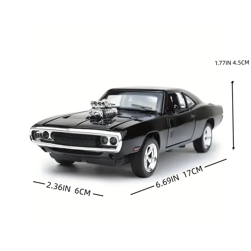 1:32 Scale Classic Alloy Die-Cast Model Car with Opening Doors, Sound & Light Effects