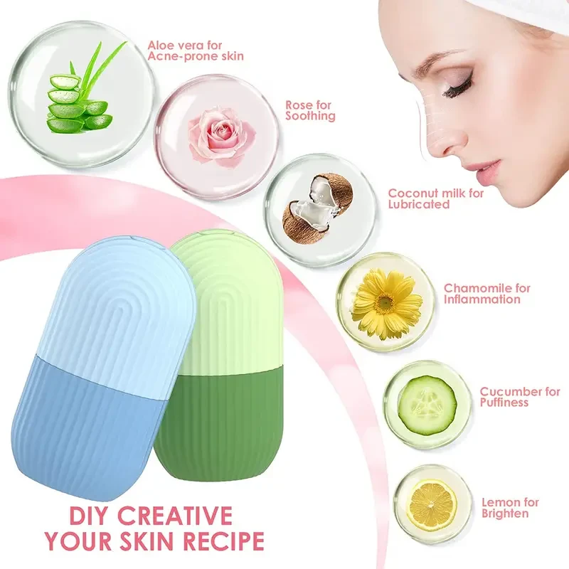 Silicone Ice Face Roller Massage Skin