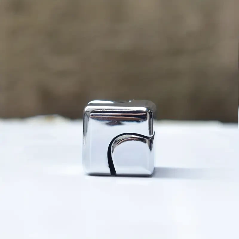 Square Magic Dice Metal Rotate Cube Fidget Spinner - Antistress EDC Toy for ADHD & Autism