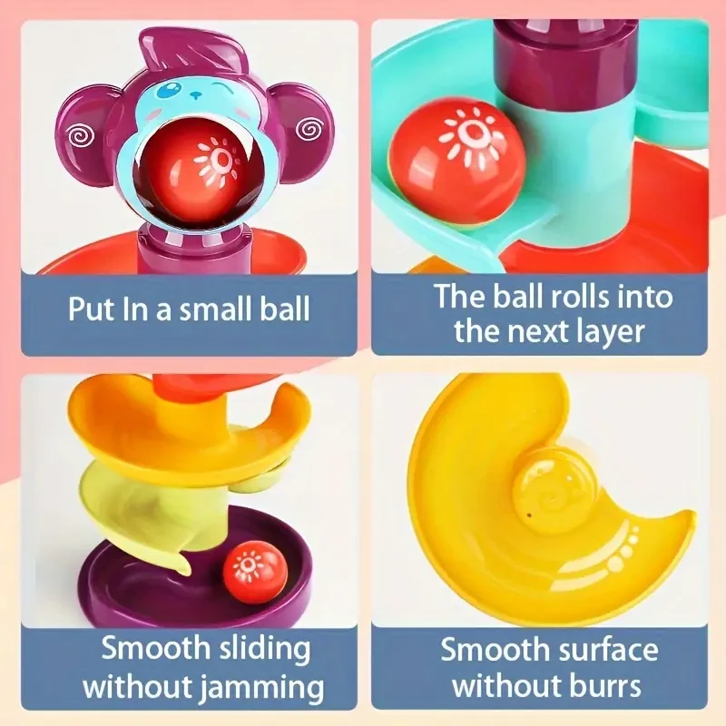 Educational Fun Track Slide Ball Tower - Rolling Ball Early Education Toy