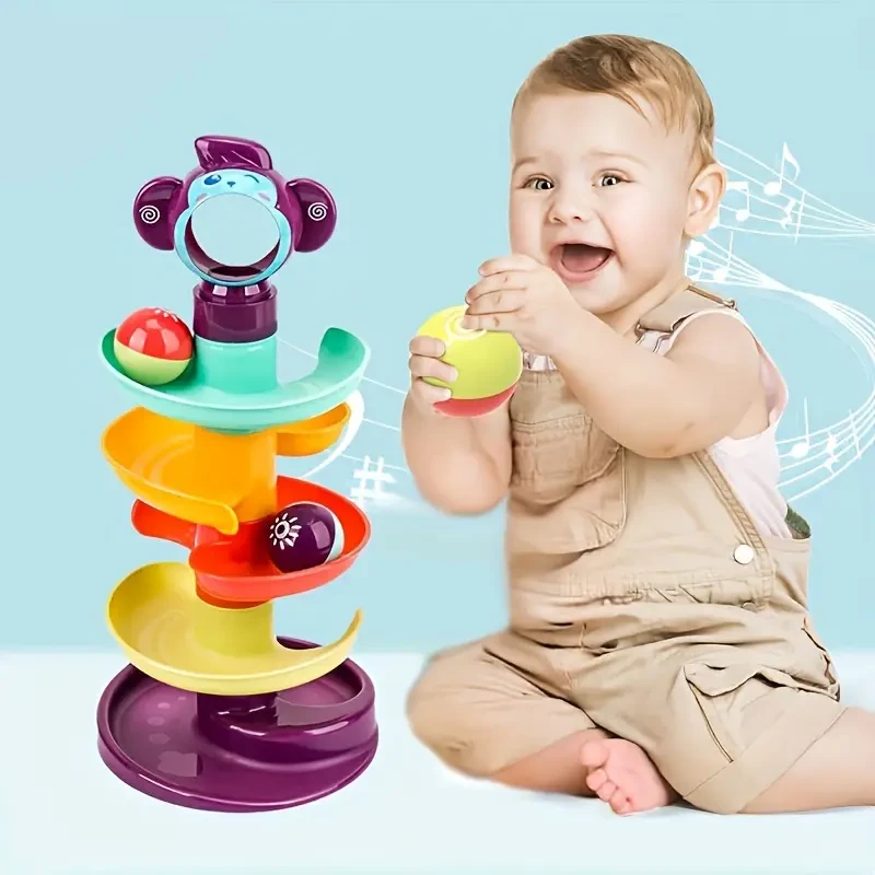Educational Fun Track Slide Ball Tower - Rolling Ball Early Education Toy
