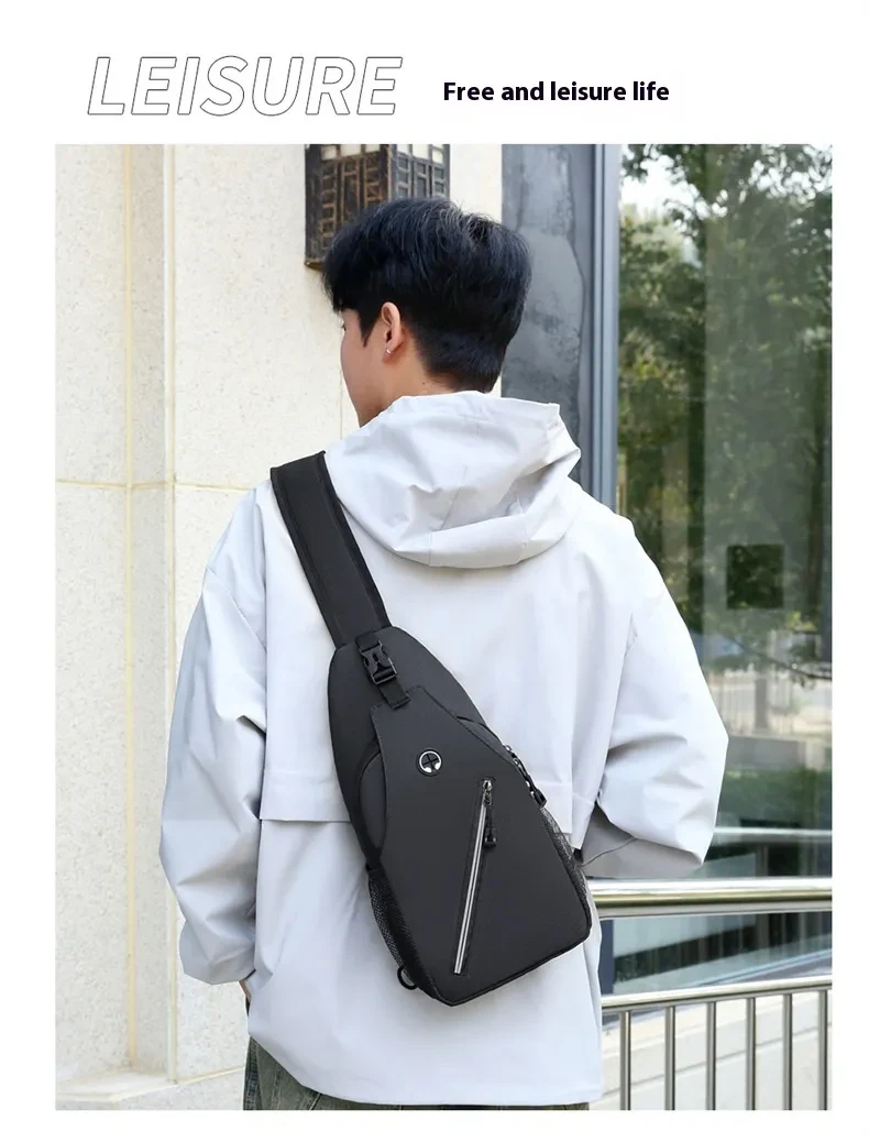 New Multifunctional Men's Shoulder Crossbody Bag Male Hard-Wearing Canvas Shoulder Messenger Bags Chest Bag