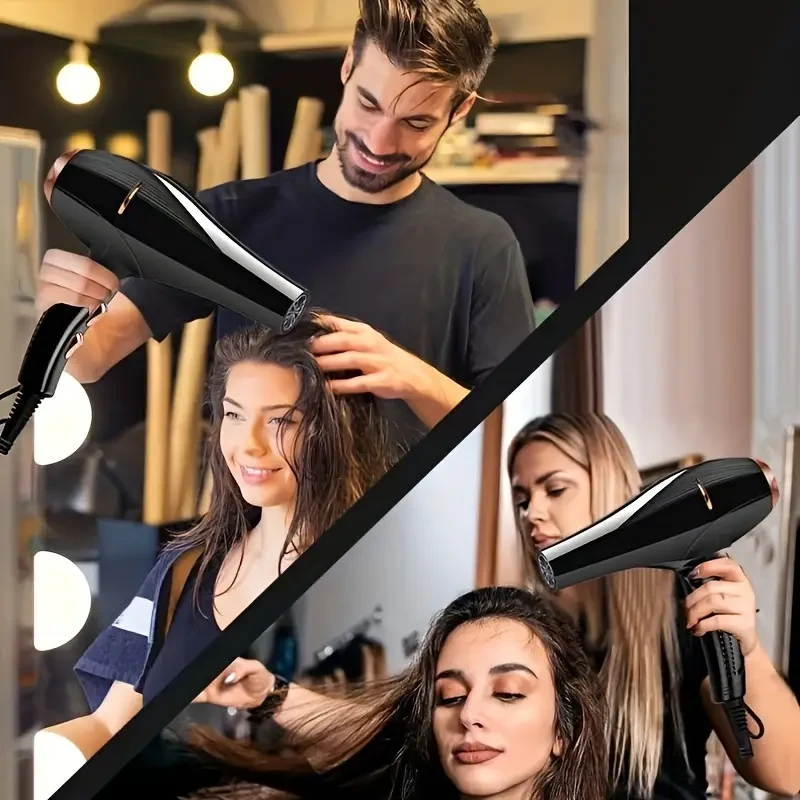 Professional Ionic Hair Dryer With Blue Light Technology,