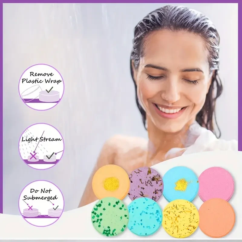 Shower Steamers 8 Pack Bath Bombs Essential Oil