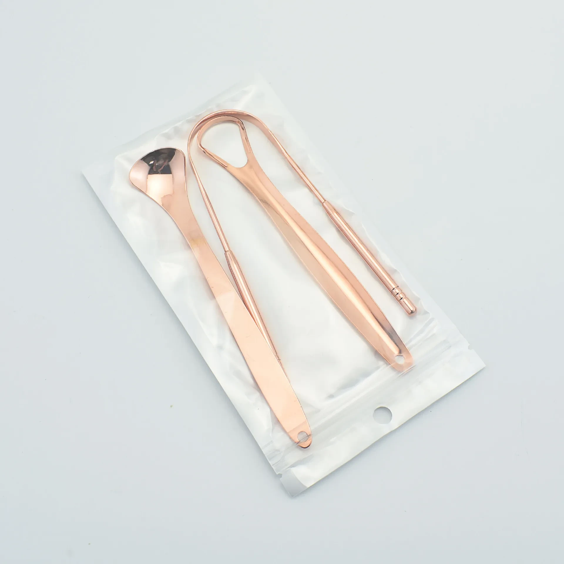 Steel Tongue Scraper Oral Care Tool