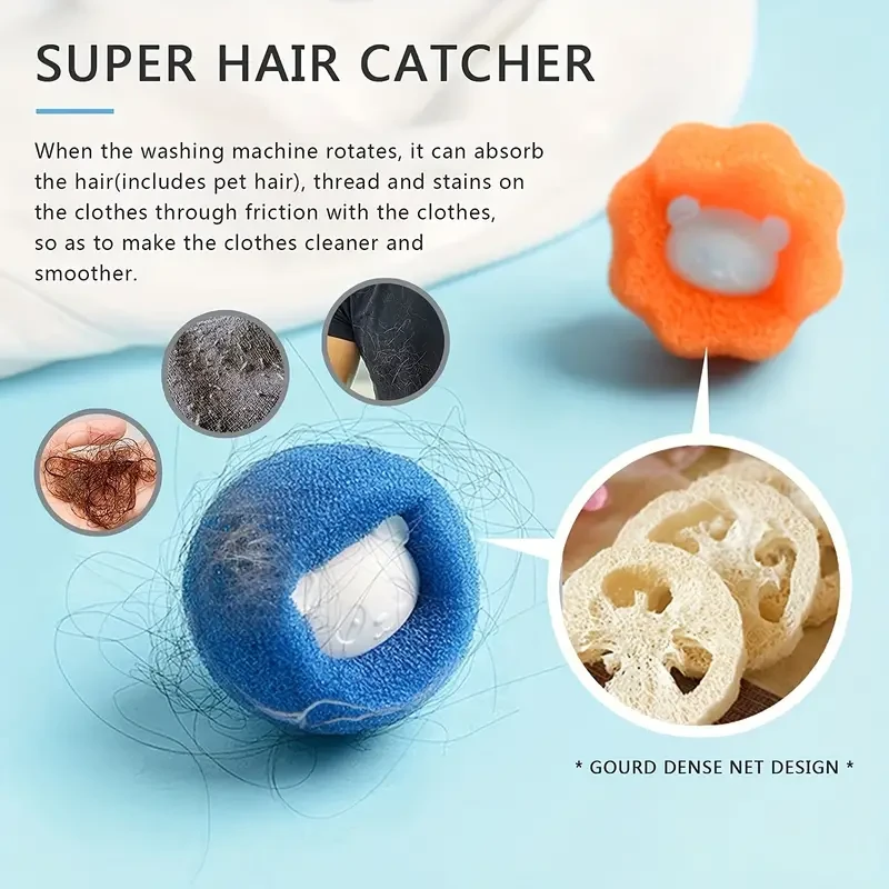 6pcs Hair Remover Used In Washing Machine