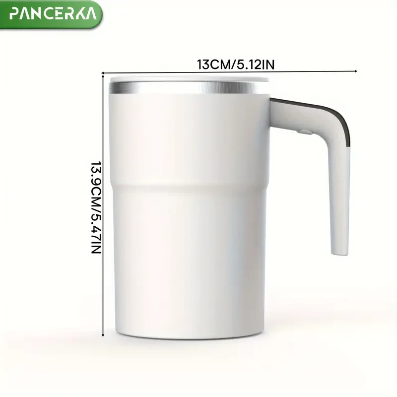 PANCERKA Auto Stirring Coffee Cup with Temperature Display