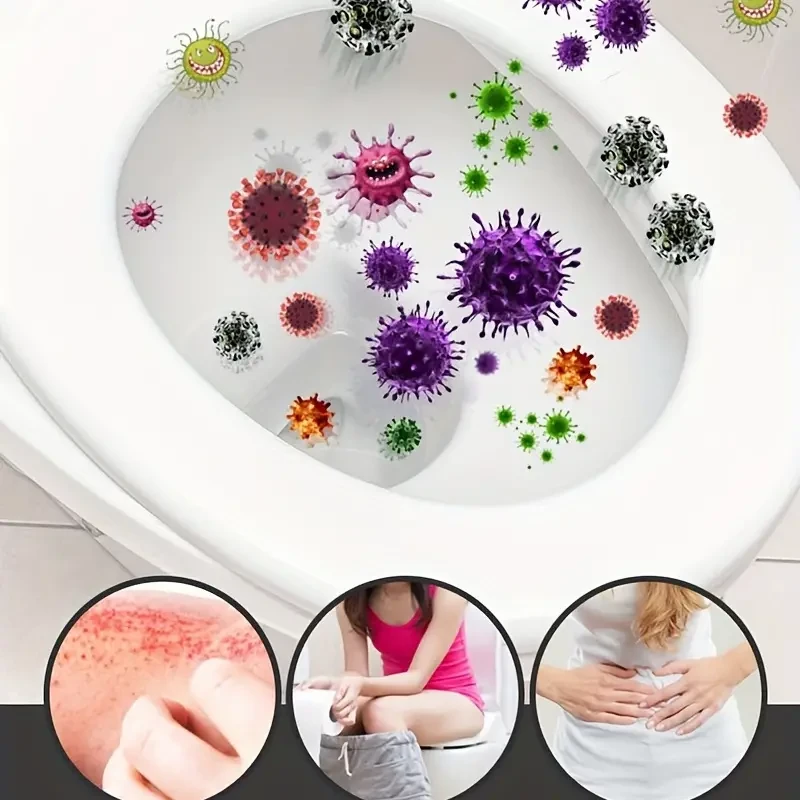 10pcs Automatic Toilet Bowl Cleaning Tablets - Effervescent & Deodorizing