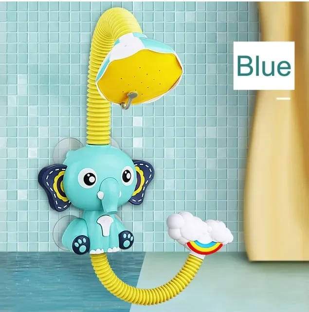 Bath Toys Baby Water Game Elephant Model Faucet Shower Electric Water Spray Toy For Kids Swimming Bathroom Baby Toys