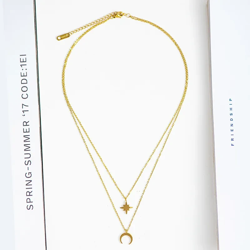 Charm Star European And American Moon Chain