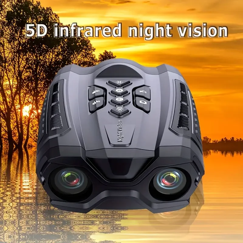 Binocular Infrared Night Vision Device, 3.0-inch Widescreen Design, 10x Digital Zoom, Built-in Rechargeable Battery, Suitable For Farms And Fish Ponds Monitoring, Night Patrol, Night Fishing