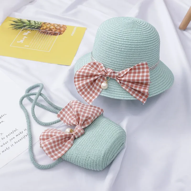 Children's Hats Female Summer Sunscreen Princess Beach Hat Sun Hat Girls Straw Hat Sun Hat Basin Hat Baby Fisherman Hat