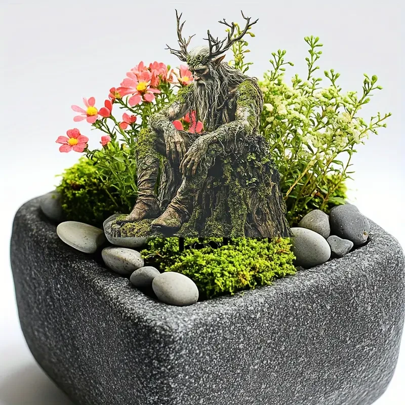 Enchanting Forest King Acrylic Garden Stake 11.8" x 7.48"