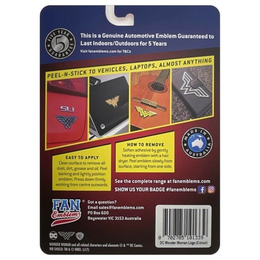 Fan Emblems DC Wonder Woman Logo Decal