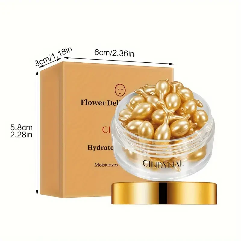 30 Pcs Korean Skin Care Serum Capsules - Hydrate, Firm & Moisturize