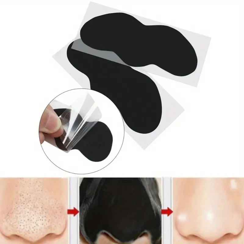 10pcs Activated Charcoal Nose Strips - Deep Cleansing & Blackhead Removal