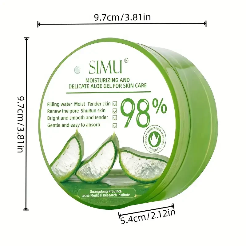 300g Hydrating Aloe Vera Gel Moisturizer - Soothing Face Cream for Dry & Sensitive Skin