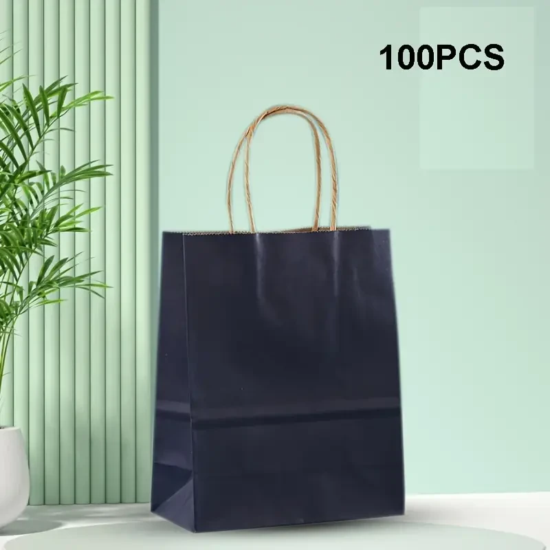 100 Pieces Of High-end Kraft Paper Bags